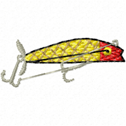 Fish Hook Embroidery Design 6